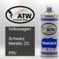 Preview: Volkswagen, Schwarz Metallic 2C, P9V: 400ml Sprühdose, von ATW Autoteile West.